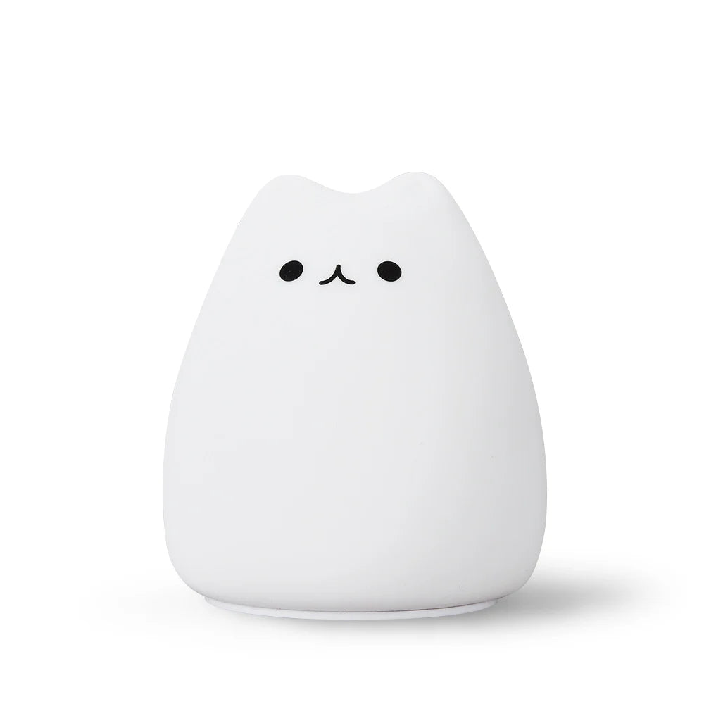 🐱 Mini Lampka Nocna Kotek – Dotykowa LED 7 Kolorów | Prezent Idealny